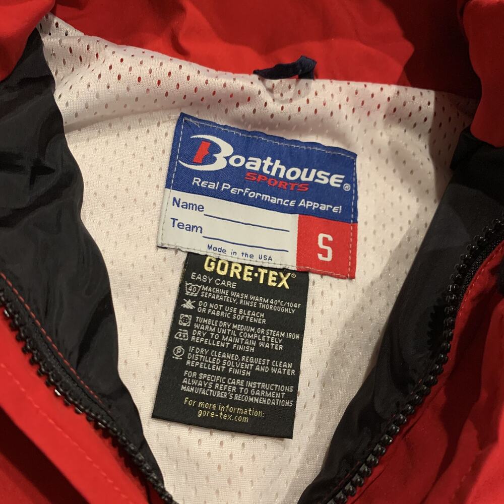 Vintage Boathouse Sports Boston University Field Hockey Jacket Men's Small S Red - Picture 3 of 8